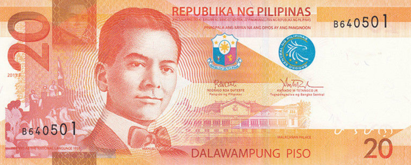 P206F Philippines 20 Piso Year 2017F